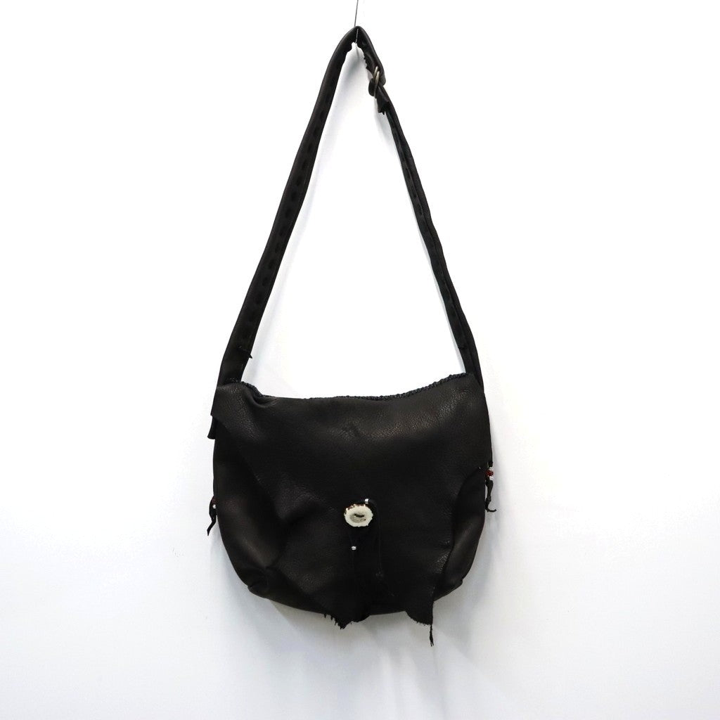 Early Morning | DEERSKIN LARGE MESSENGER BAG #BLACK [EM0924403]