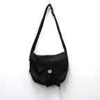 Early Morning | DEERSKIN LARGE MESSENGER BAG #BLACK [EM0924403]