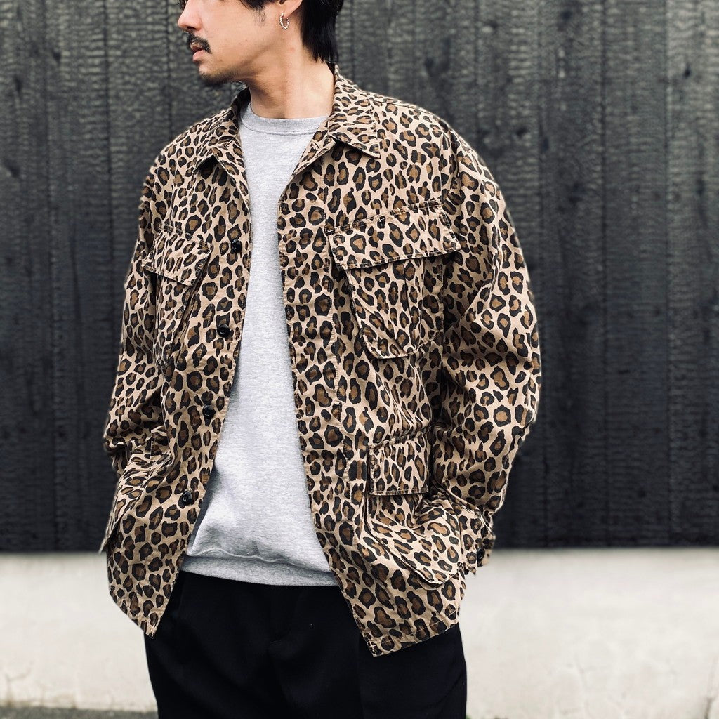LEOPARD FATIGUE JACKET ( TYPE-2 ) #BEIGE [26SSE-WMO-ML04