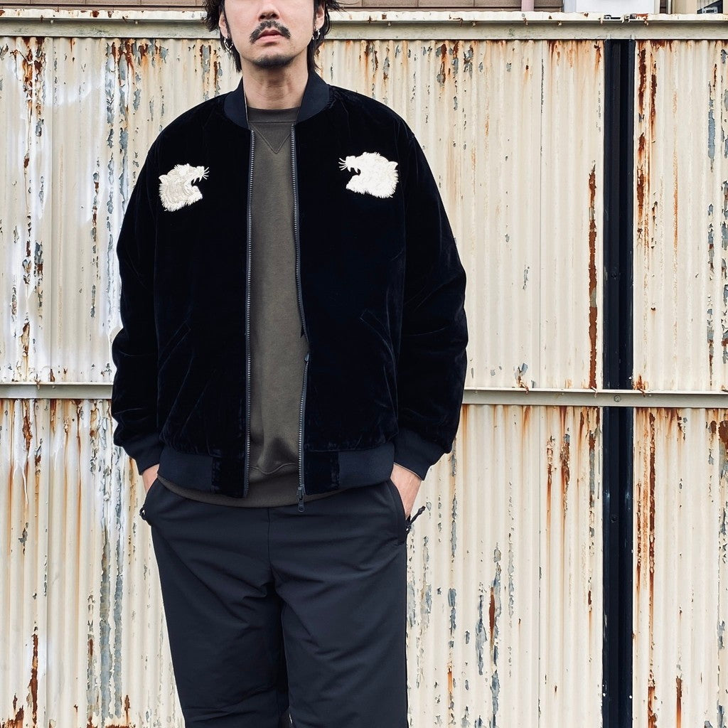 REVERSIBLE 「SKAJAN」 DOWN JACKET #BK×SILVER BGE [TAION-JK04JS]