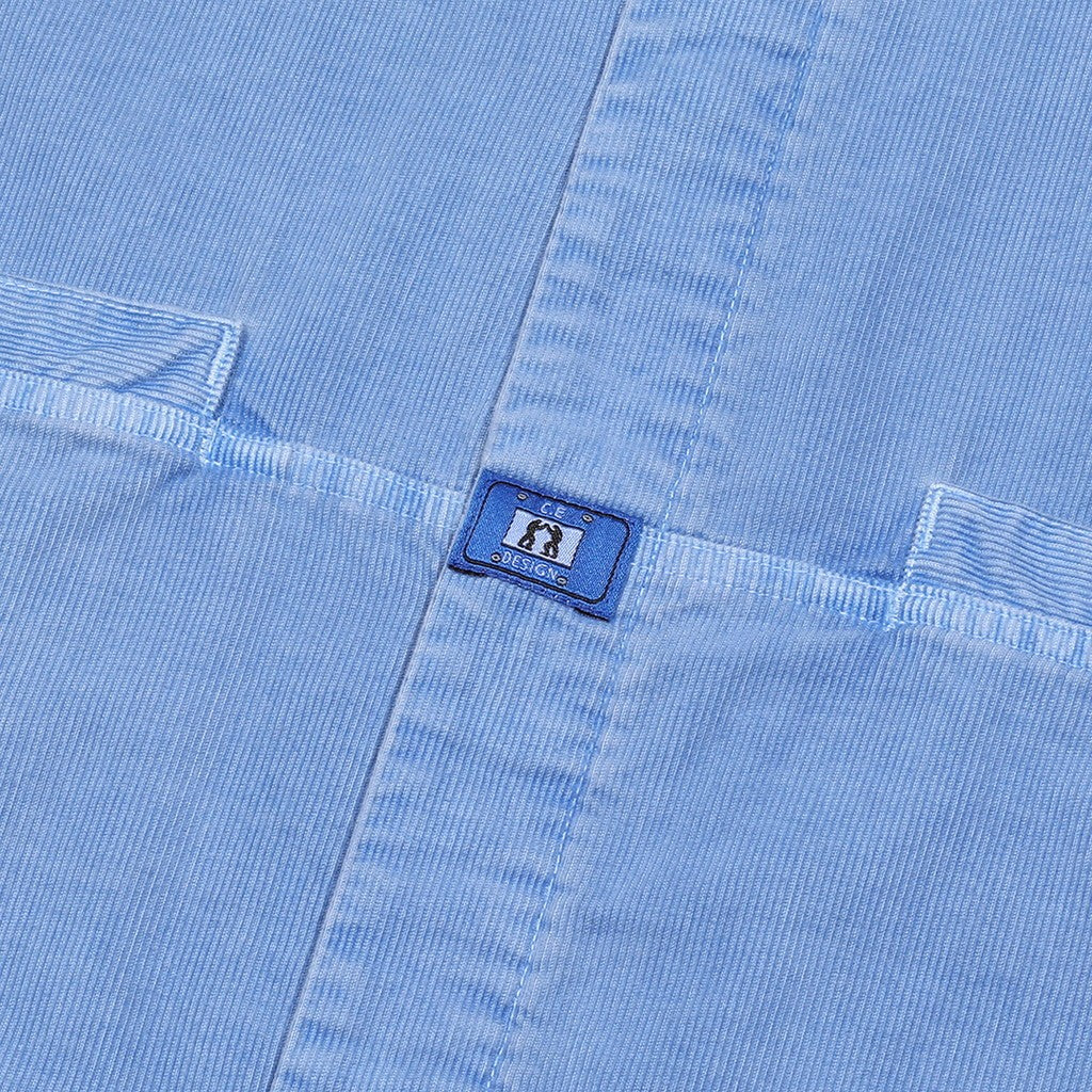 OVERDYE CORD DESIGN BIG SHIRT #BLUE [CES25SH03]