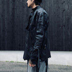 Rustic Edged Easy Rider's (VEGETABLE TANNING PIG LEATHER) #BLACK [M-P1-LW3]