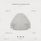 "X_Model-03" 普通長袖T卹 #灰燼 [GOOPI-24AW-NOV-01]