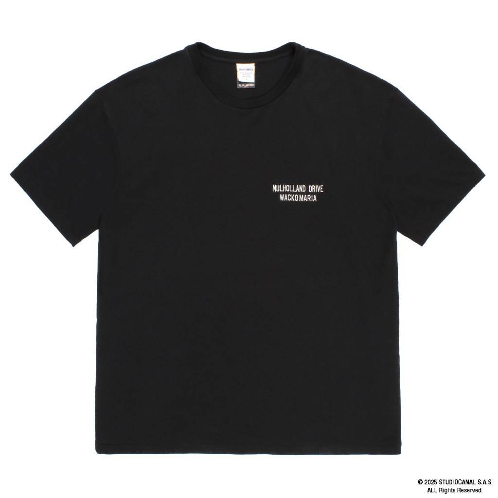 MULHOLLAND DRIVE | WASHED HEAVY WEIGHT CREW NECK T-SHIRT ( TYPE-1 ) #BLACK [MD-WM-WT01]