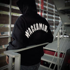 HEAVY WEIGHT PULLOVER HOODED SWEAT SHIRT ( TYPE-2 ) #BLACK [25SS-WMC-SS04]