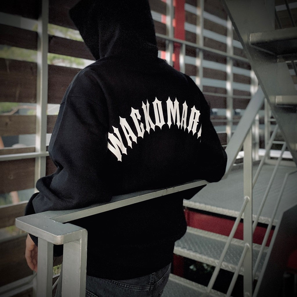 HEAVY WEIGHT PULLOVER HOODED SWEAT SHIRT ( TYPE-2 ) #BLACK [25SS-WMC-SS04]