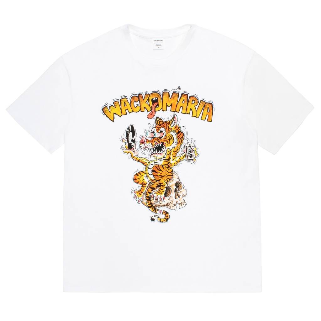 TIM LEHI | WASHED HEAVY WEIGHT CREW NECK T-SHIRT #WHITE [26SS-WMT-WT01]