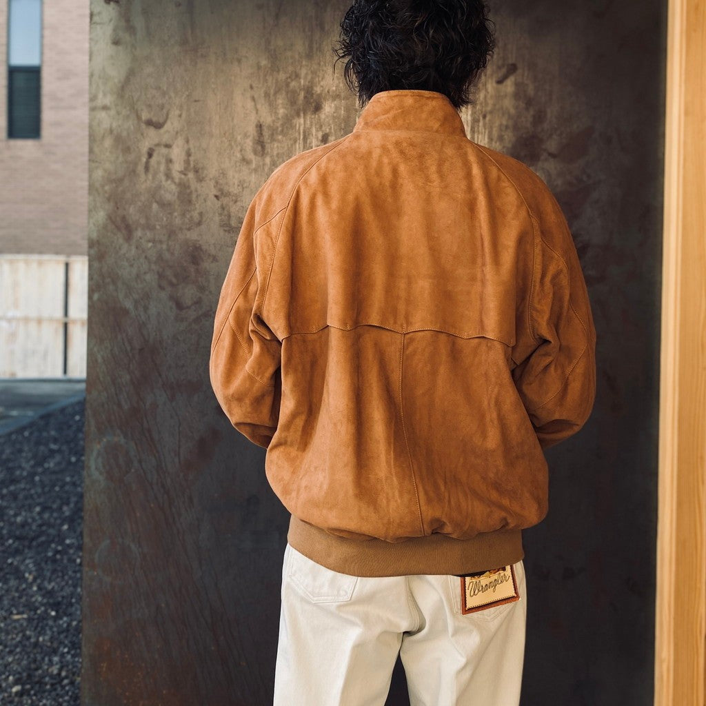 BARACUTA | G9 SUEDE LEATHER HARRINGTON JACKET #BEIGE [25FW-WMO-BC01]