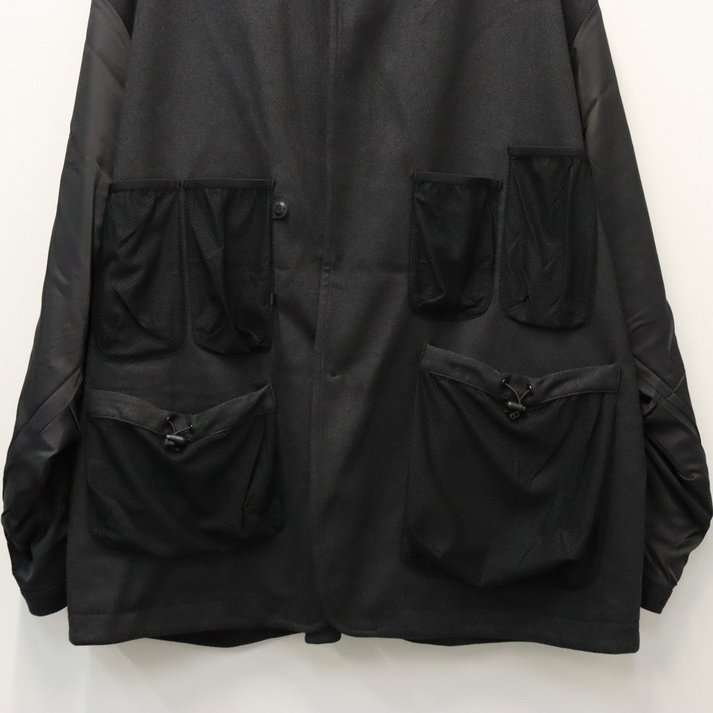 TECH LOOSE 2B JACKET FLANNEL #CHARCOAL [BJ-32026W]