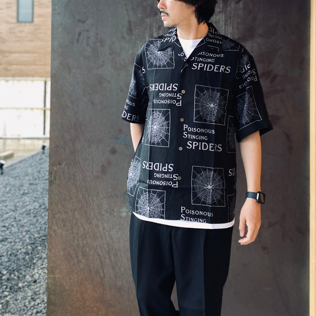 THE PHOENICIAN SCHEME | S/S HAWAIIAN SHIRT ( TYPE-3 ) #BLACK [TPS-WM-HI03]