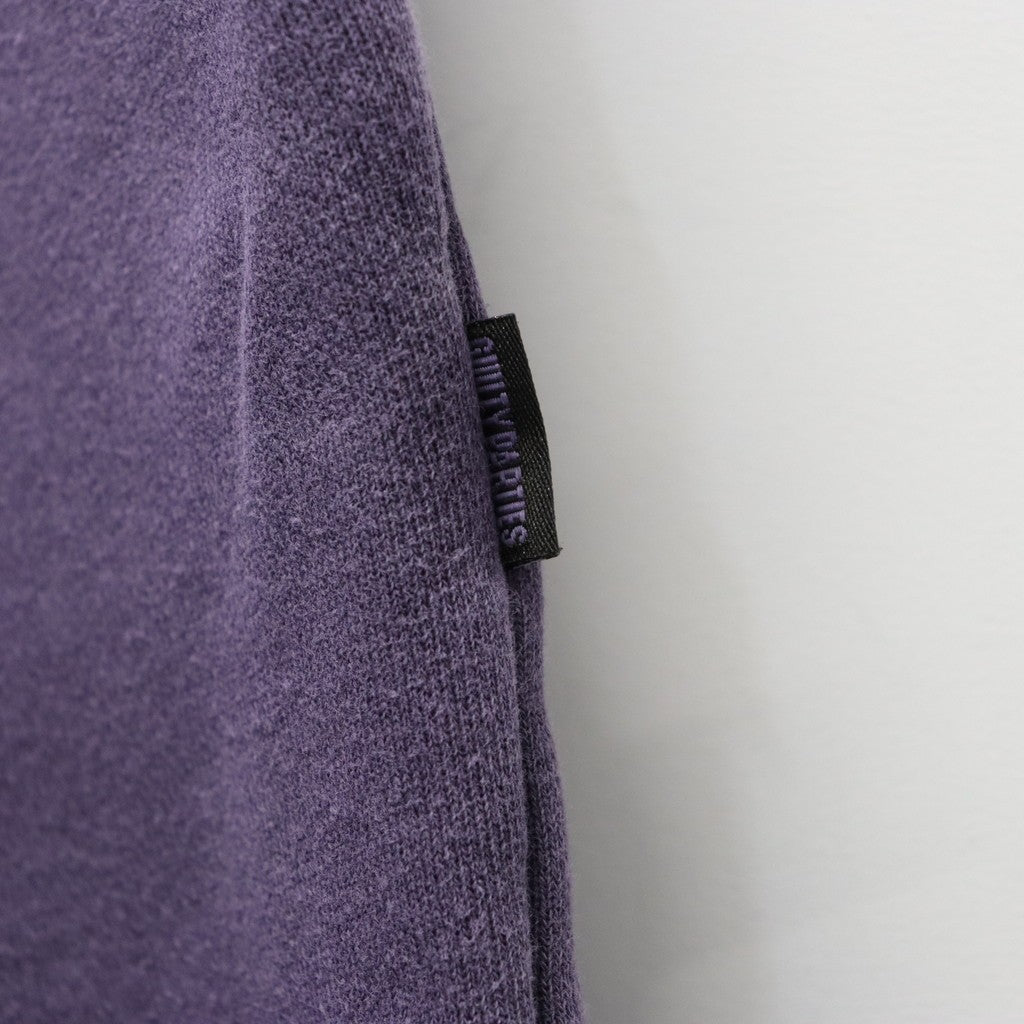 WASHED MIDDLE WEIGHT SWEAT PANTS #PURPLE [26SS-WMC-SP02]