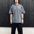 TECH POLO SHIRT S/S #CHARCOAL [BE-37026]