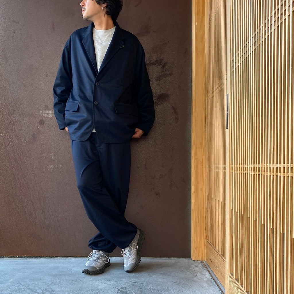 TECH LOOSE 2B JACKET FLANNEL & TECH EASY TROUSERS FLANNEL #D.NAVY [BJ-32026W / BP-39026W]