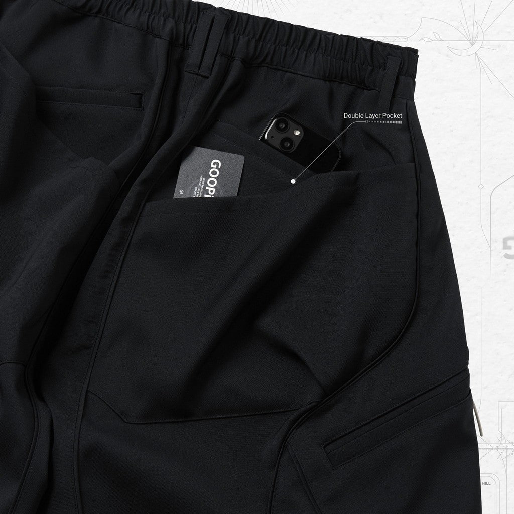 P01-M 「Asymptotic」 Utility Shorts #SHADOW [GOOPI-24SS-APR-01]