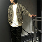 LEOPARD MOHAIR CARDIGAN #BEIGE [24FW-WMK-KN12]