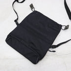 TEXTURED TWILL DRAWSTRING SACOCHE #BLACK [FTT36261B0005]