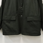 TECH LOOSE 2B JACKET FLANNEL #D.OLIVE [BJ-32026W]