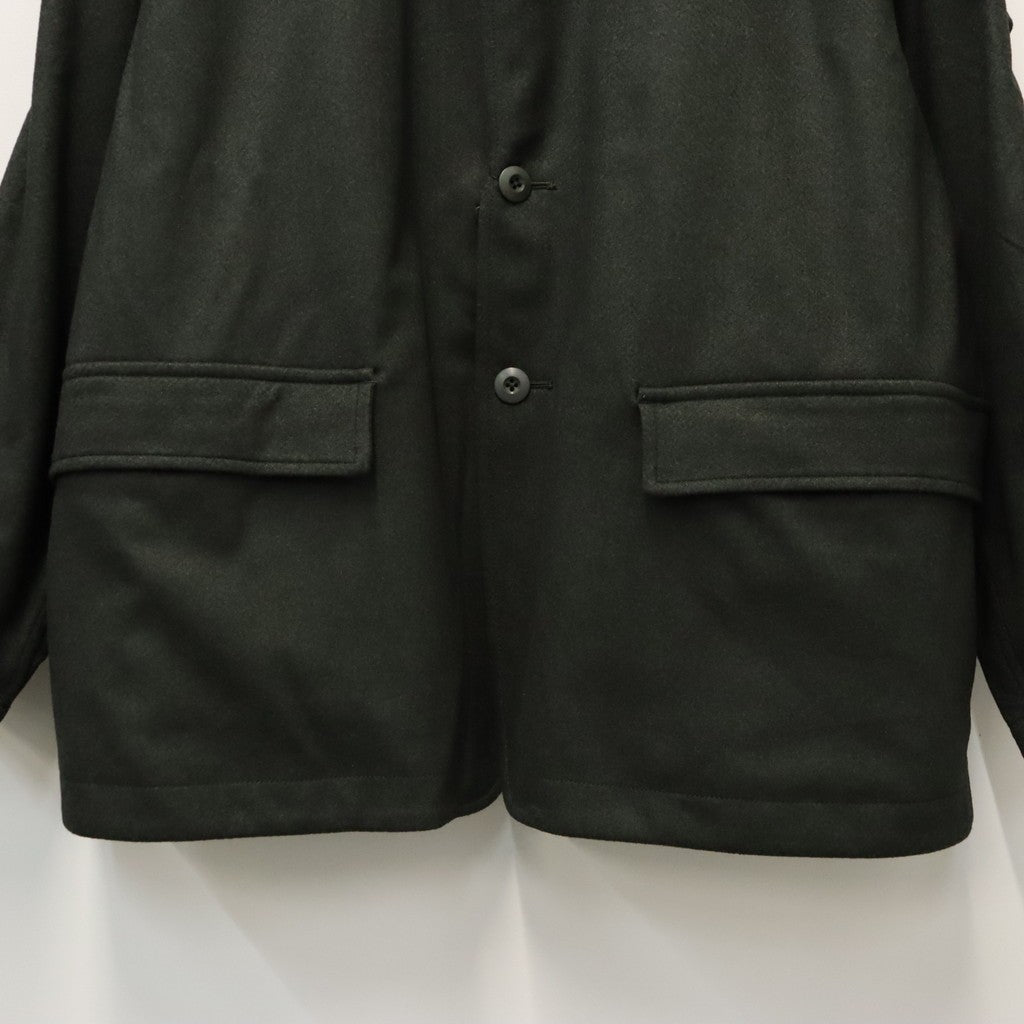TECH LOOSE 2B JACKET FLANNEL #D.OLIVE [BJ-32026W]