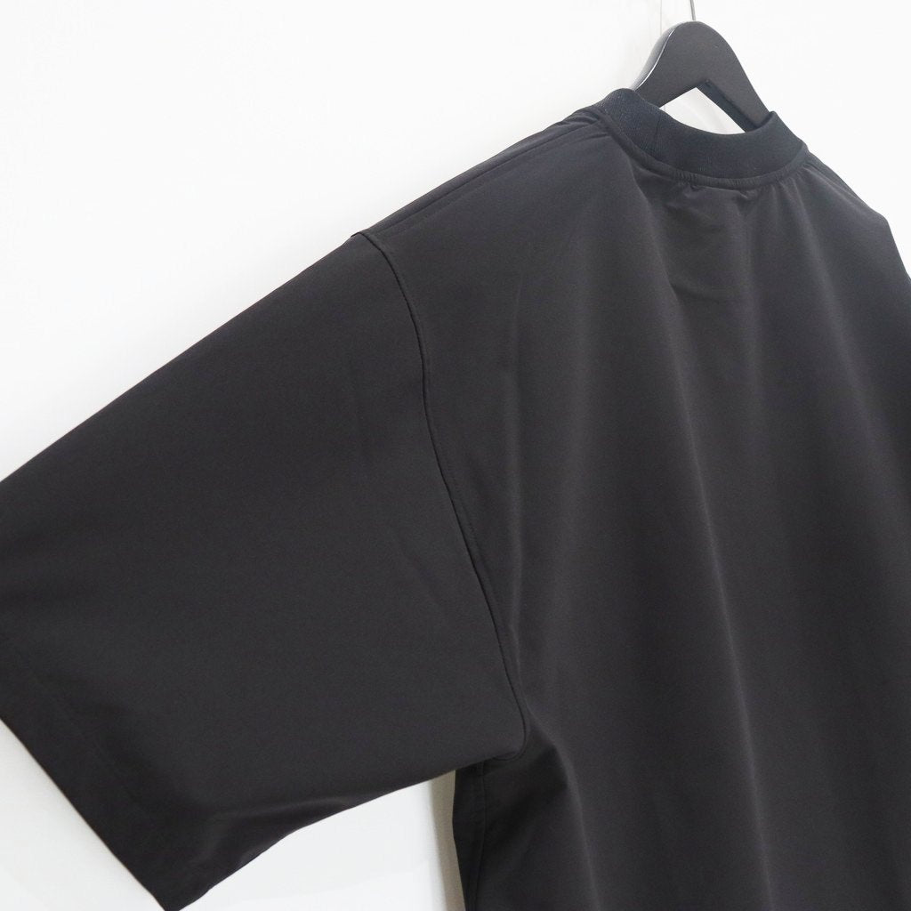 TECH MOCK NECK S/S TEE #BLACK [BE-63025]
