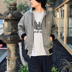 Tweed Hooded Active Jacket #Grey [SD26F-JK02]