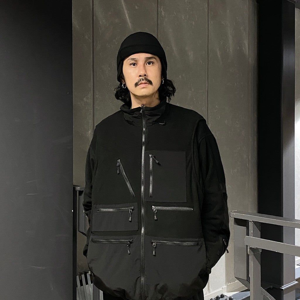 科技抓絨飛行帽 #黑色 [BC-55024W]