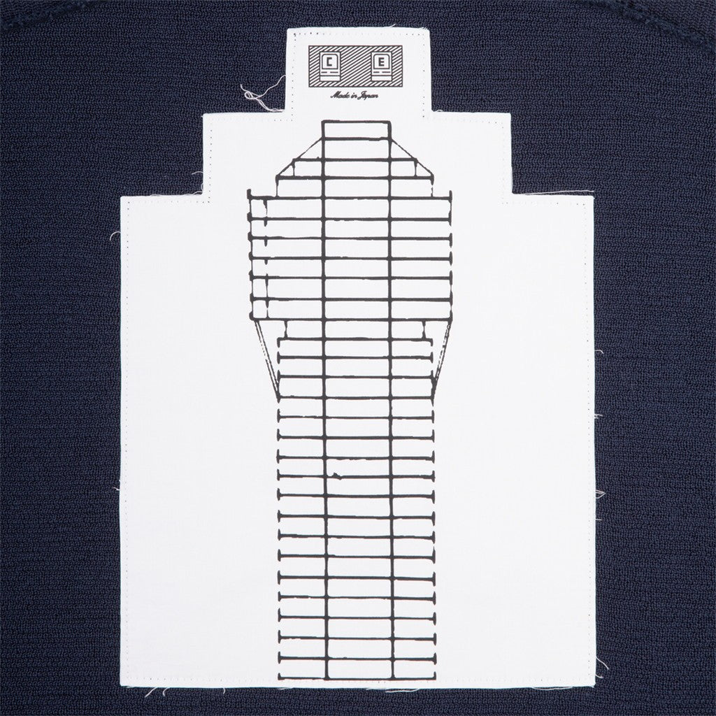 HALF BUTTON UP KNIT #NAVY [CES30KN05]