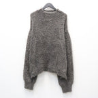 Classic Shaggy Knit Jumper (FUR KNIT) #CHARCOAL [M-P4-KW3]