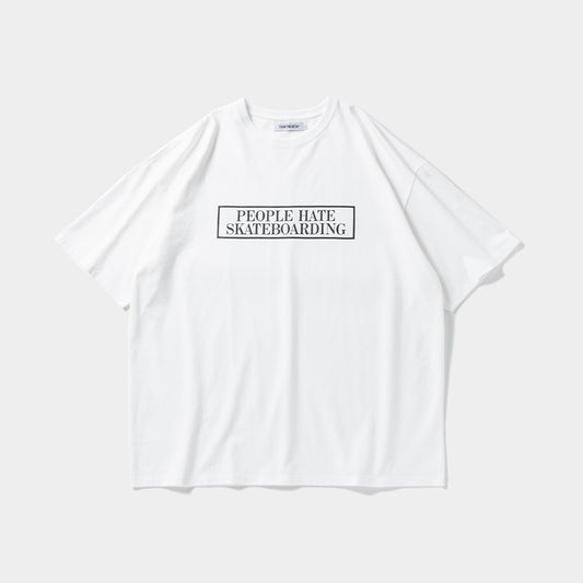 PEOPLE HATE SKATE T-SHIRT #WHITE [SS24-T12]