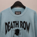 DEATH ROW RECORDS | WASHED MIDDLE WEIGHT CREW NECK SWEAT SHIRT #BLUE [DEATHROW-WM-SS03]