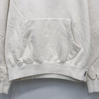 DEATH ROW RECORDS | WASHED MIDDLE WEIGHT PULLOVER HOODED SWEAT SHIRT #IVORY [DEATHROW-WM-SS02]