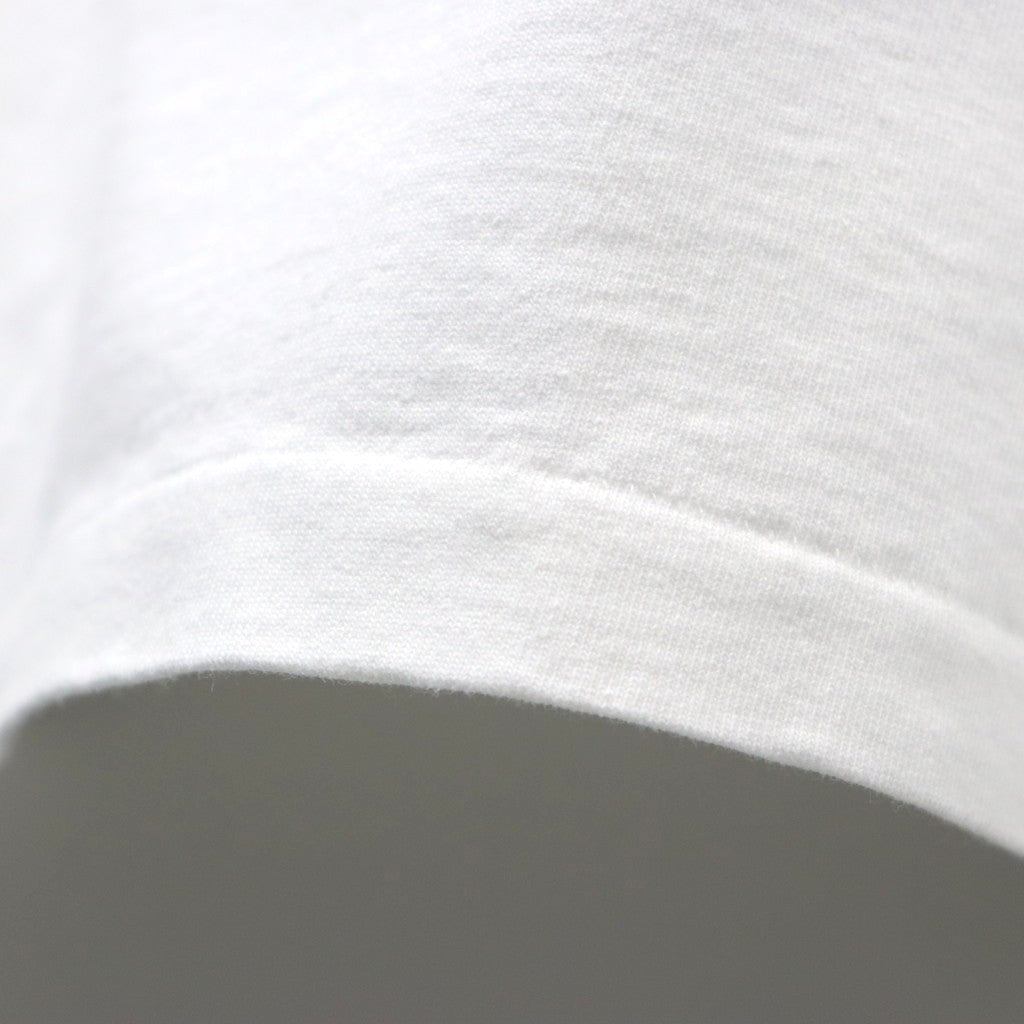 WASHED HEAVY WEIGHT CREW NECK T-SHIRT ( TYPE-11 ) #WHITE-RED [26SS-WMT-WT12]