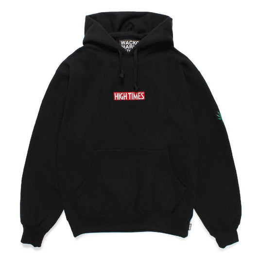 HIGHTIMES | HEAVY WEIGHT PULLOVER HOODED SWEAT SHIRT #BLACK [HIGHTIMES-WM-SS15]