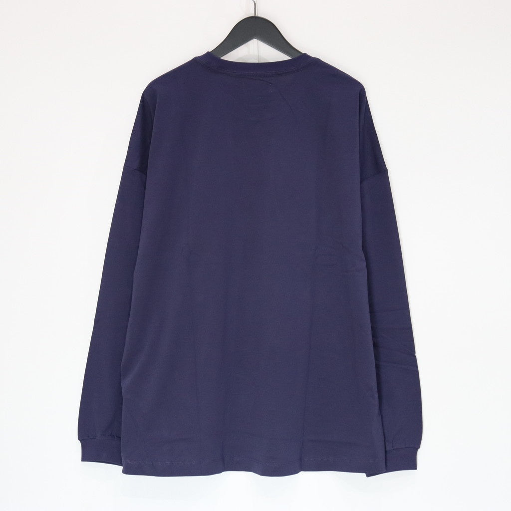 COLLEGE L/S T-SHIRT #Navy [SS25-T03]