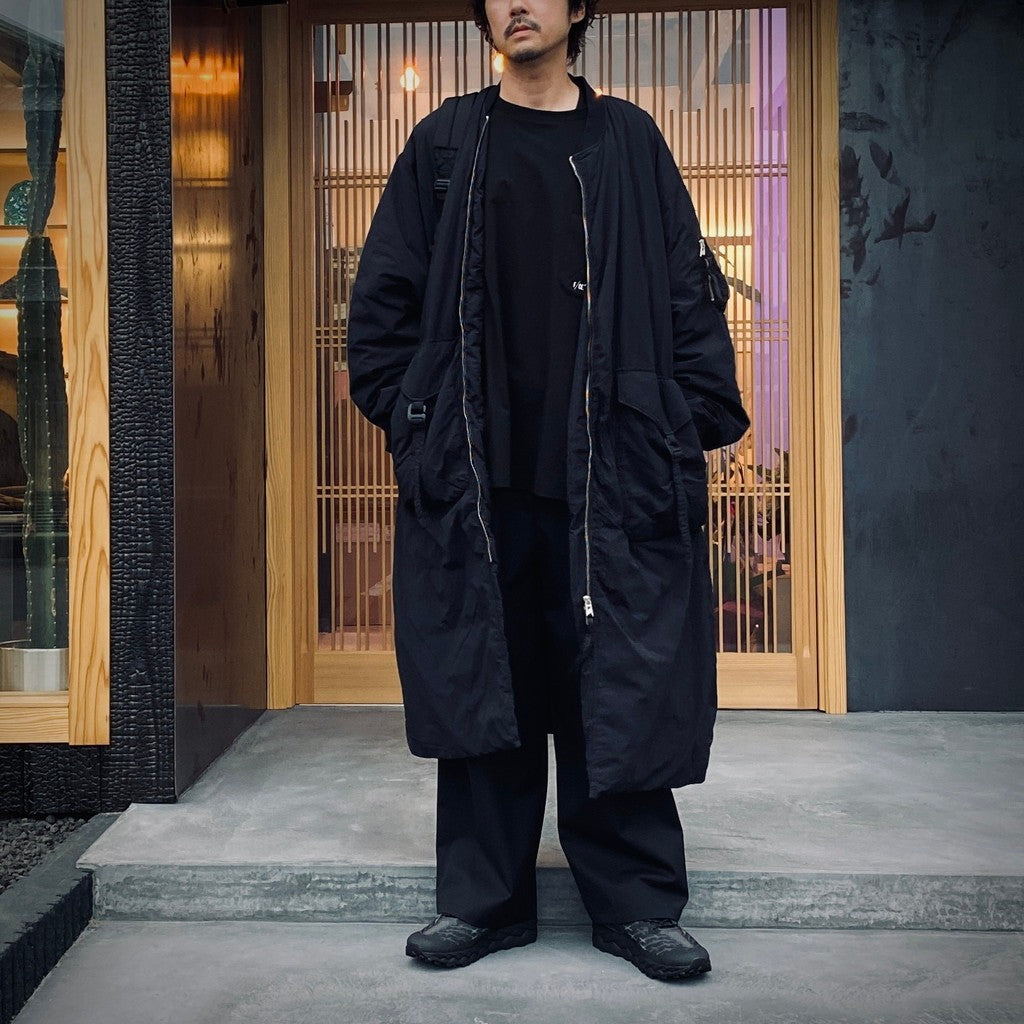 GARMENT DYE DOWN MA-1 LONG COAT #Black [FST09252U0001