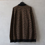 LEOPARD KNIT POLO SHIRT #BROWN [24FW-WMK-KN13]