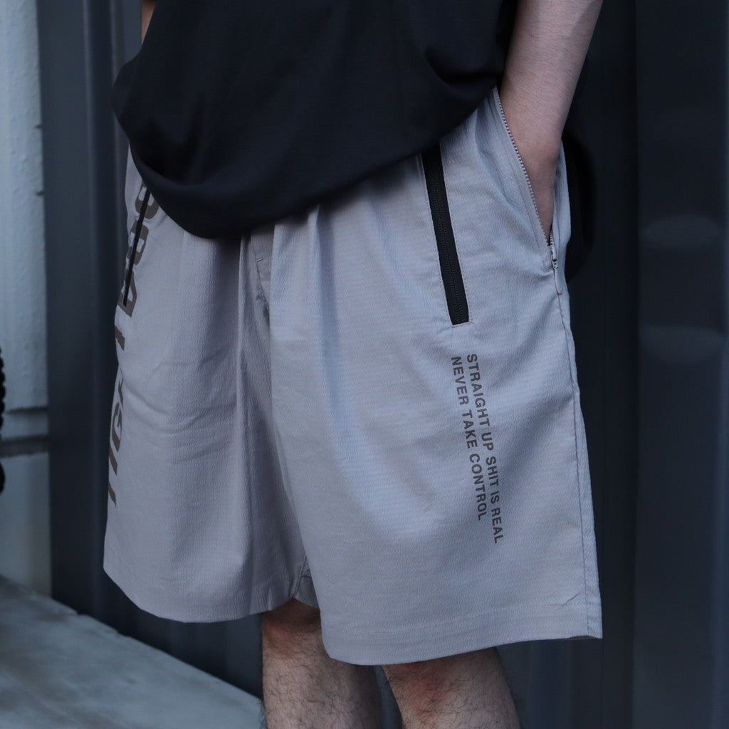 LABEL LOGO BOARD SHORTS #Grey [SU25-B07]