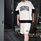 COLLEGE DOBBY S/S T-SHIRT #White [SU25-T01]