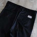 DOUBLE PLEATED CHINO TROUSERS #BLACK [24FW-WMP-PT02]