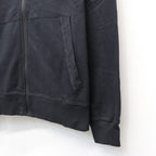 LIGHT FLEECE ZIP HOODED LENS SWEATSHIRT #BLACK 999 [20CMSS081A-002246G]