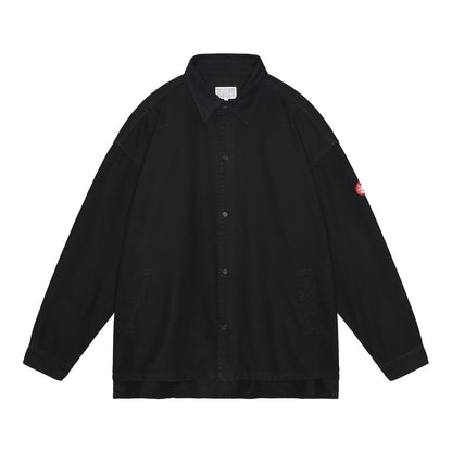 WELT POCKETS BIG SHIRT #BLACK [CES26SH06]