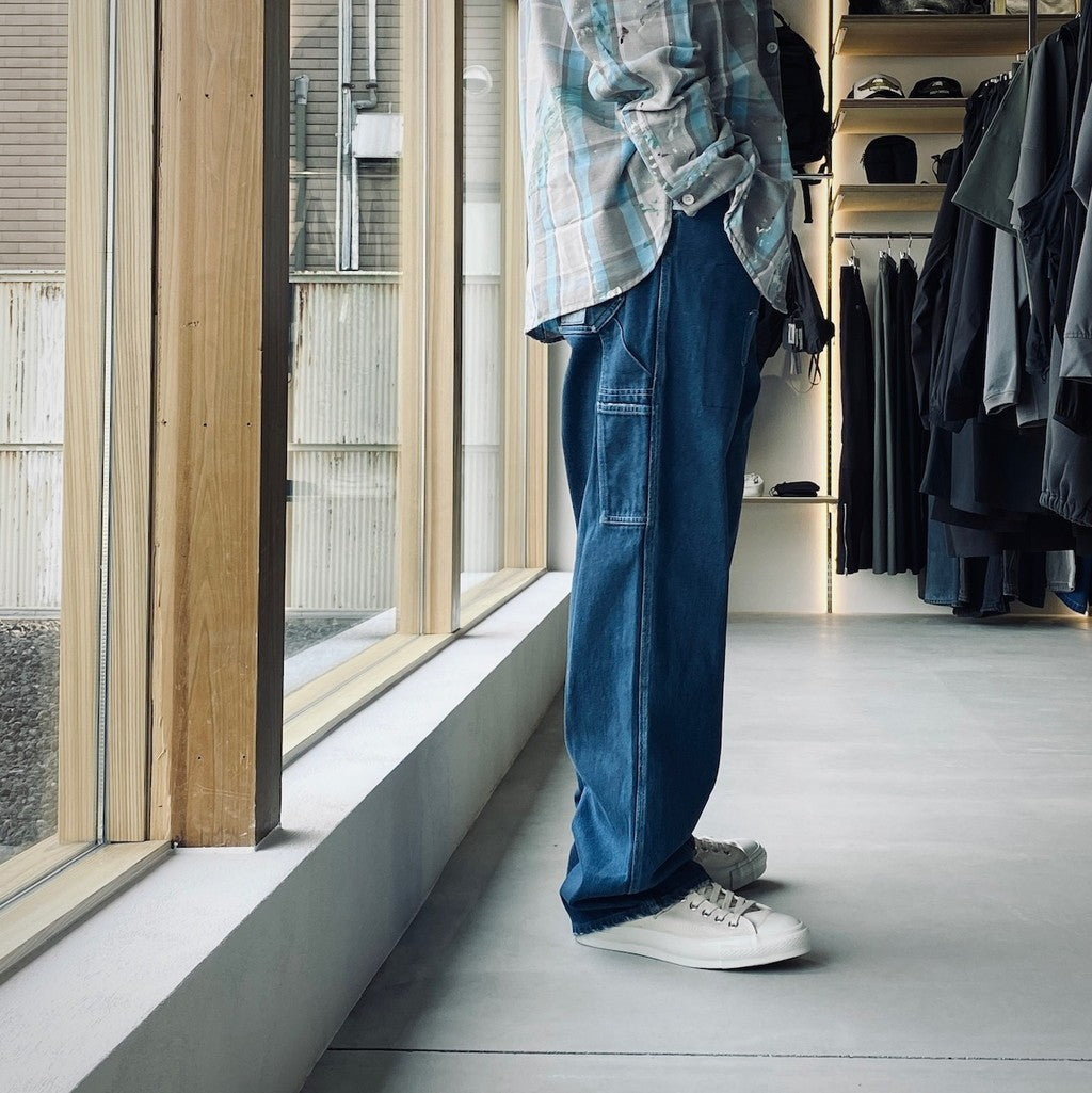 REPAIRED INDIGO PAINTER PANTS #AGED INDIGO [BW252-RIPP]