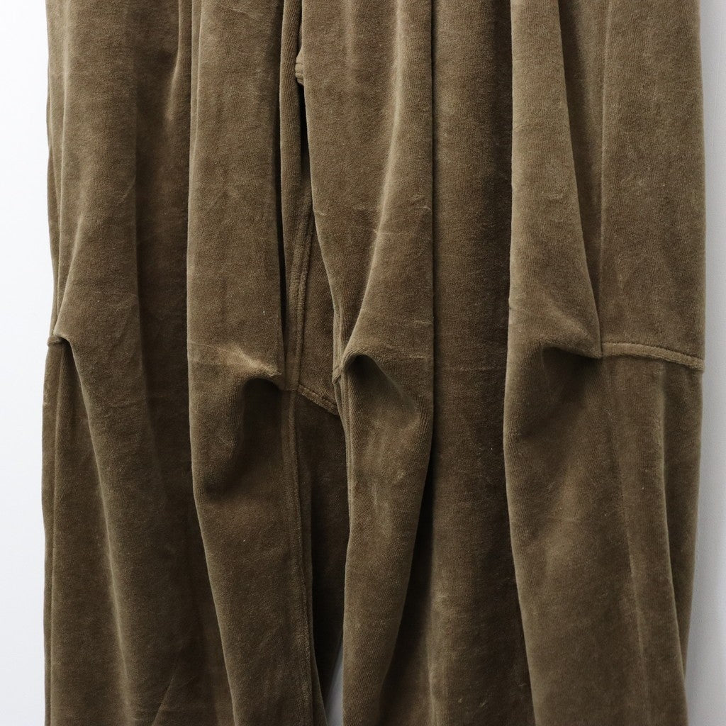 VELOUR BALLOON PANTS #Olive [SS26-B06]