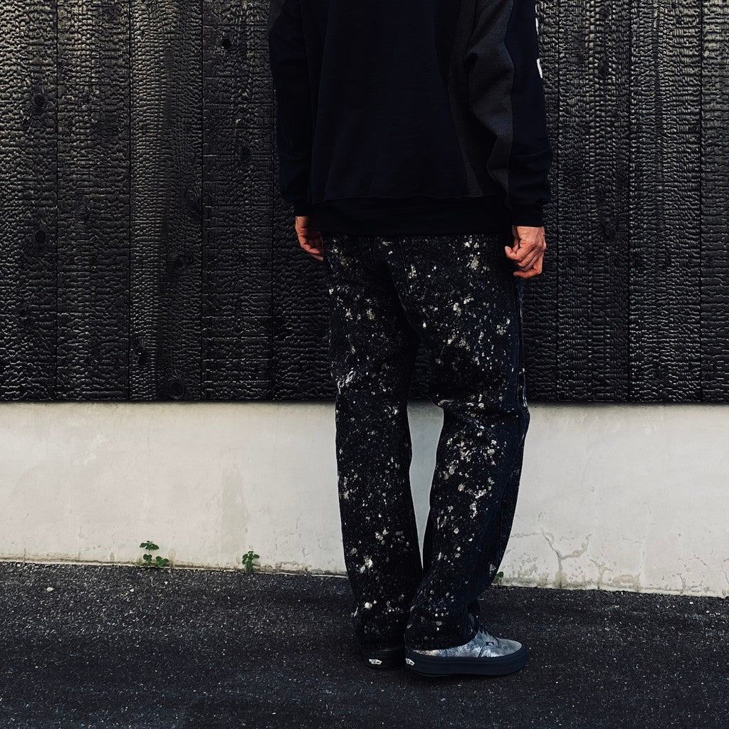 GALAXY DENIM PANTS #BLACK [RP0916303]