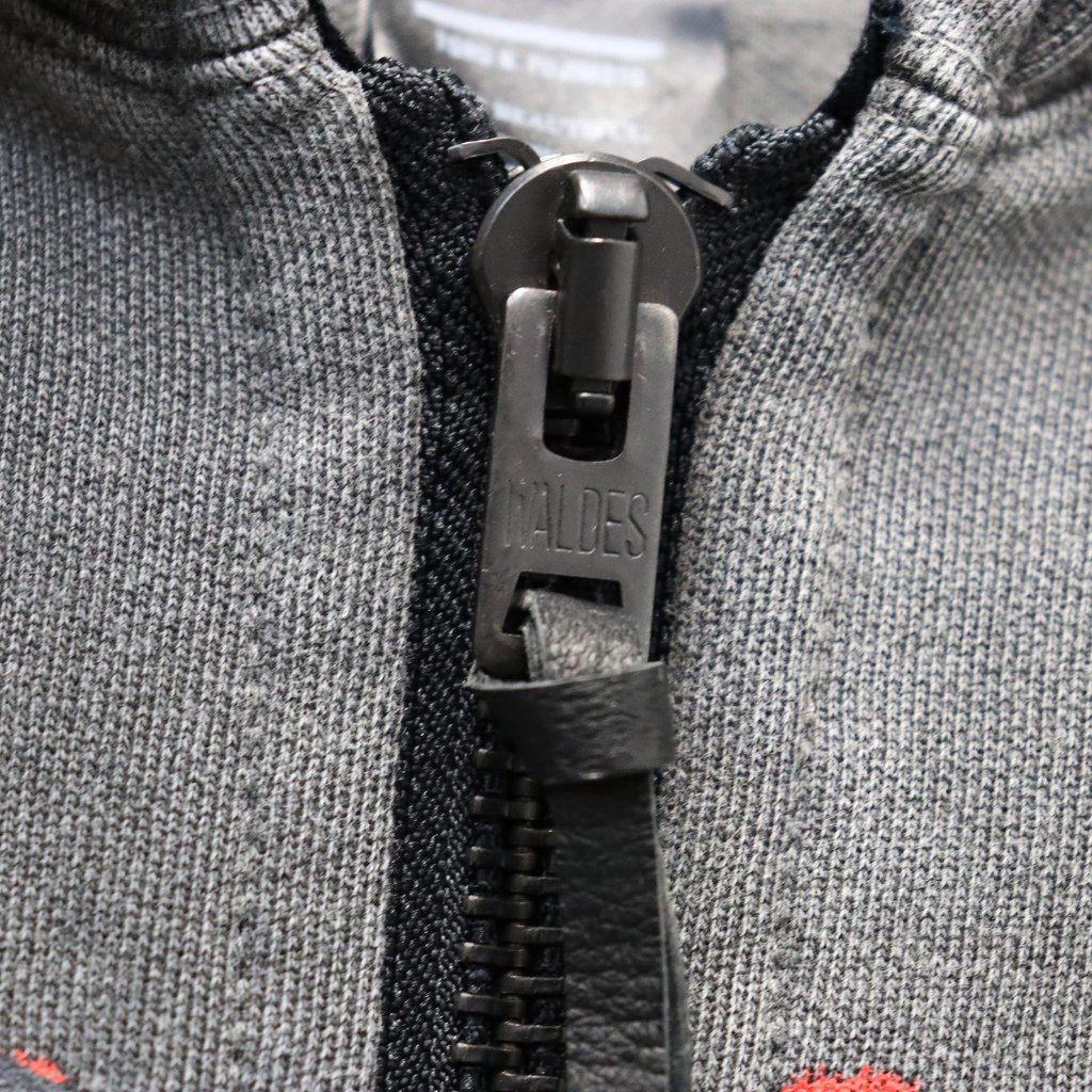 Bootleg Zip Up Hoodie With Damaged (ERROR S) #AGEDBLACK [M-P4-BG8]
