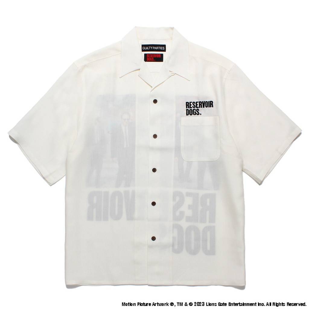 RESERVOIR DOGS | S/S HAWAIIAN SHIRT -TYPE 1- #WHITE [RD-WM-HI01]