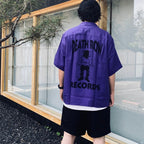 DEATH ROW RECORDS | 50'S SHIRT S/S #PURPLE [DEATHROW-WM-OC01]