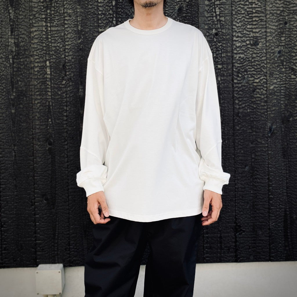 BIO WASHED EASY LONG SLEEVE #OFF WHITE [HOD25AWTS]