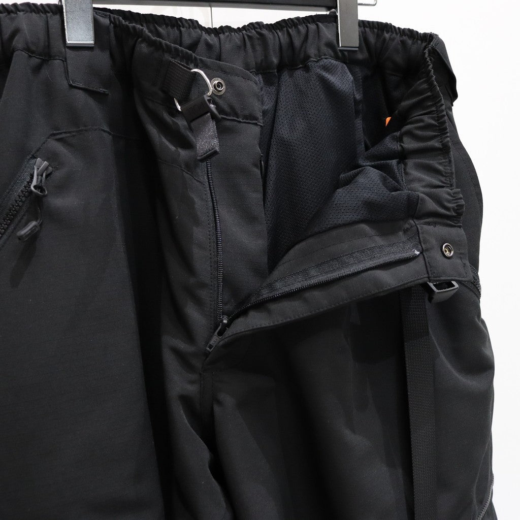 RIPSTOP CARGO BALLOON PANTS #Black [SS25-B01]