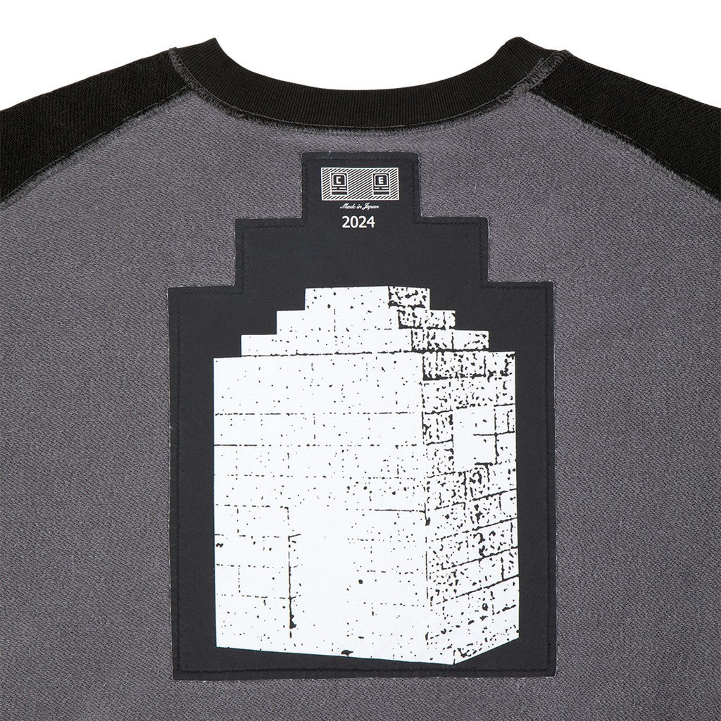 PANEL SHOULDER CREW NECK #CHARCOAL [CES26CS10]