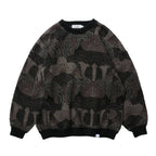KABUTO MOHAIR CREW KNIT #Black/Grey [25FW_KN01]